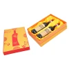 High Quality OEM Wine Box With Sublimated Lid Customized Logo Printed Wooden Wine Gift Boxes Wine And Roses Gift Box