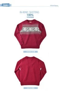 High Quality Round Collar Long Sleeve Embroidered Baby Boy Cotton Sweater For Winter