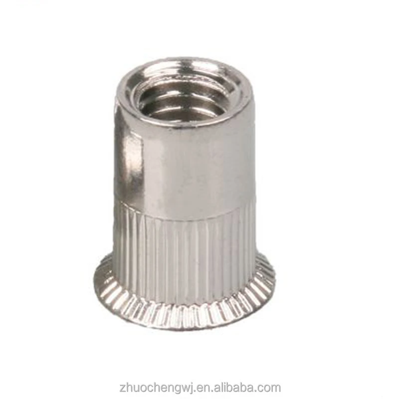 High quality stainless steel 304 316 Knurled flat head hexagon body m85 insert rivet nuts