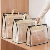 High Quality Wardrobe Hanging Storage Bag Non-woven Waterproof Leather Bag Protection Storage Bag