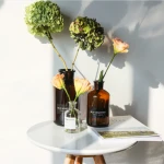 High quality wholesale home decor round shape glass flower vases