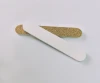 High quality zebra grey glitter gold mini shape emery board nail file custom logo small nail files