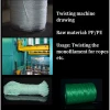 high speed jute cord rope braiding twisting machine to make rope