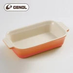 High temperature and heat resistant rectangular ceramic bakeware