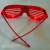 Import Holiday Shutter Shades Neon EL Wire LED Flashing Glasses Light Up Glasses Cold Light Luminous Club Concert Party Glasses from China