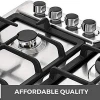 Home appliances 90cm tempered glass top gas hob 4 burner natural gas cooktop