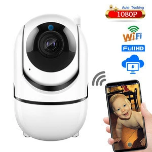 Home video baby monitor 1080P wireless Rotating audio baby monitor Wifi ip baby monitor video