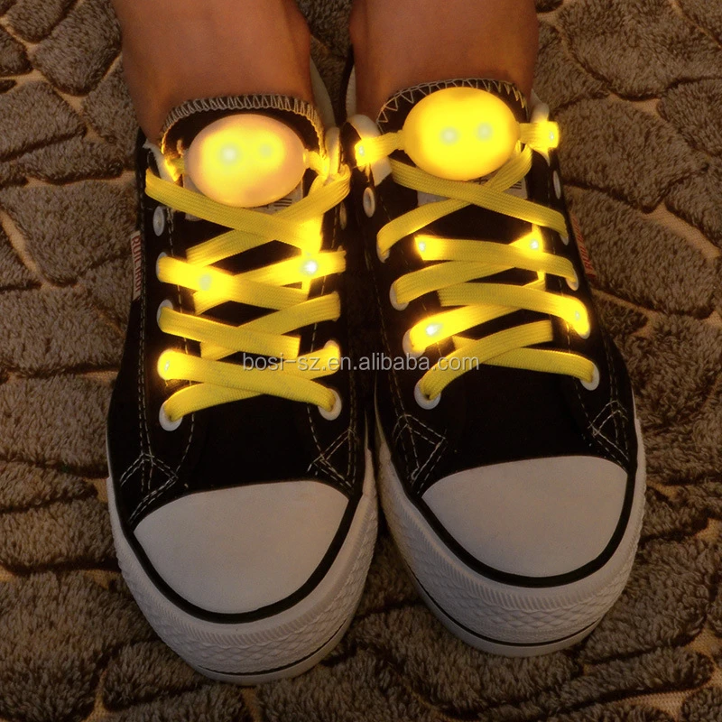 Hot Popular Nylon Led Light Shoes Shoelaces With Led For Party Use