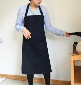 Hot sale Adult Promotional blue100% cotton kitchen apron from China