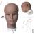 Import Hot sale African Mannequin Head Without Hair For Making Wig Hat Display Cosmetology Manikin Head Female Dolls Bald Training Head from China