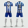 Hot Sale Custom OEM Printing England Spain Soccer Uniform Sports Wear Set Team Training Football Shirt