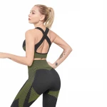 Hot sale exercise bodysuit eco friendly yoga sets fitness women yoga suit sport wear cloth fitness yoga wear
