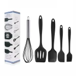 Hot Sale Heat Resistant Cooking Utensil Set 5 Pieces Silicone Kitchen Utensils Set