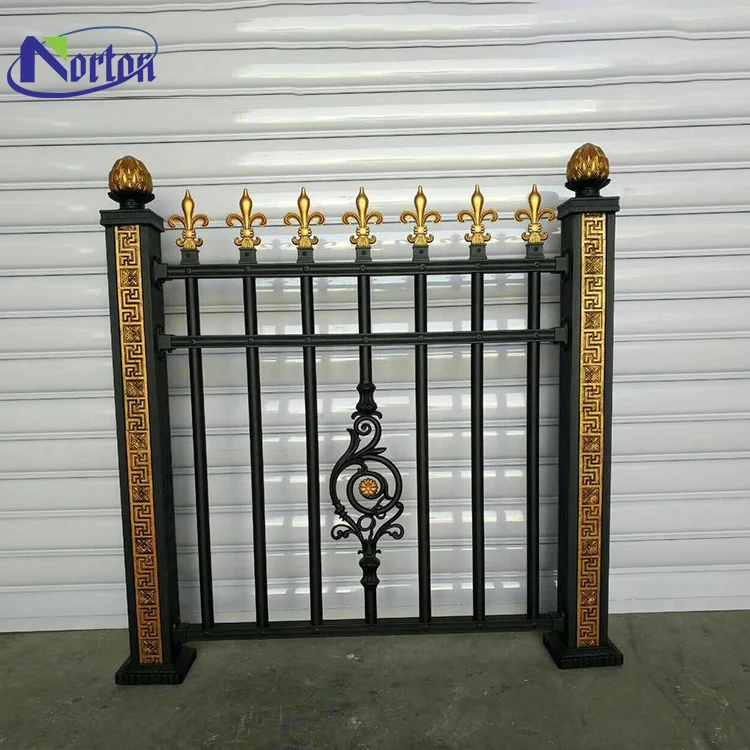 Hot sale home decoration metal fence wrought cast iron fence