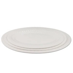 Hot Sale New Design White Ceramic Cookware Diamond Fish Plate for Hotel Big Fish Plate