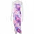 Import Hot sale new summer 2021 maxi slip dresses style women tie-dye halter neck dress back out sexy bodycon bandage dress from China