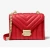 Import Hot sale quilted leather latest design ladies crossbody chain bag women handbag purse from China