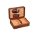 Import Hot Sale Travel Pu Leather Cover Pine Wood Cigarette Humidor Case from China