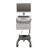 Hot Sales Mobile Telemedicine Workstation Hospital carts Doctor Carts All-in-one  Computer Carts support dual screens and camera