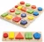 Import Hot sell wooden shape Geometric baby interesting education geometric wood toy game kid matching small shape building blocks from China