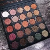 Hot Selling 25 Colors Party Sexy High Metallic Glitter Eyeshadow Palette With Mirror