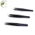 Import Hot Selling 3pcs Eyebrow Tweezers Professional Stainless Steel Makeup Eyebrow Tweezer Set with Pu Bag from China