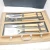 Import hot selling 5pcs bamboo handle barbecue tool set with bamboo case from China