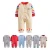 Import Hot selling longsleeve high quality 100% cotton snap button baby sleepsuit pajamas romper with foot from China