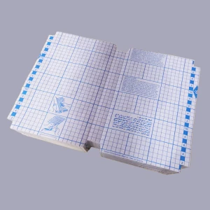 Hot selling 50x36cm clear or emboss self adhesive film book cover