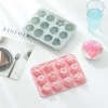 Hot Spot Silicone Cake Mould 12 with Different Flower Shaped Silicone Moon Cake Mould DIY Handmade Soap Aromatherapy Mould