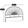 Hot Trend Model Natural Rattan Headboard Headbed Handmade For Bedroom For Home And Hotel Villa DG09 Hot Design Livestyle