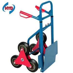 HT2086A convertible telescopic six wheel hand trolley for climbing stairs