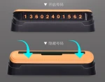 Imitation leather Other Car Interior Accessories Plastic Car Temporary Parking Phone Number Card Plate Stand