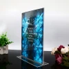 In Stock Clear Acrylic Table Signs T shape 8.5x11 Acrylic Sign Holder Table Menu Display Stand