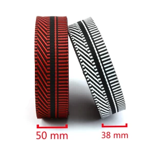 In Stock Durable Soft 38 mm 50 mm Polypropylene Band Woven Bead Pattern Webbing belt