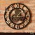 Import Industrial Antique Gear Living Wall Mounting Bar Living Room Hotel Decorative Wall Clock Rustic Wood from China