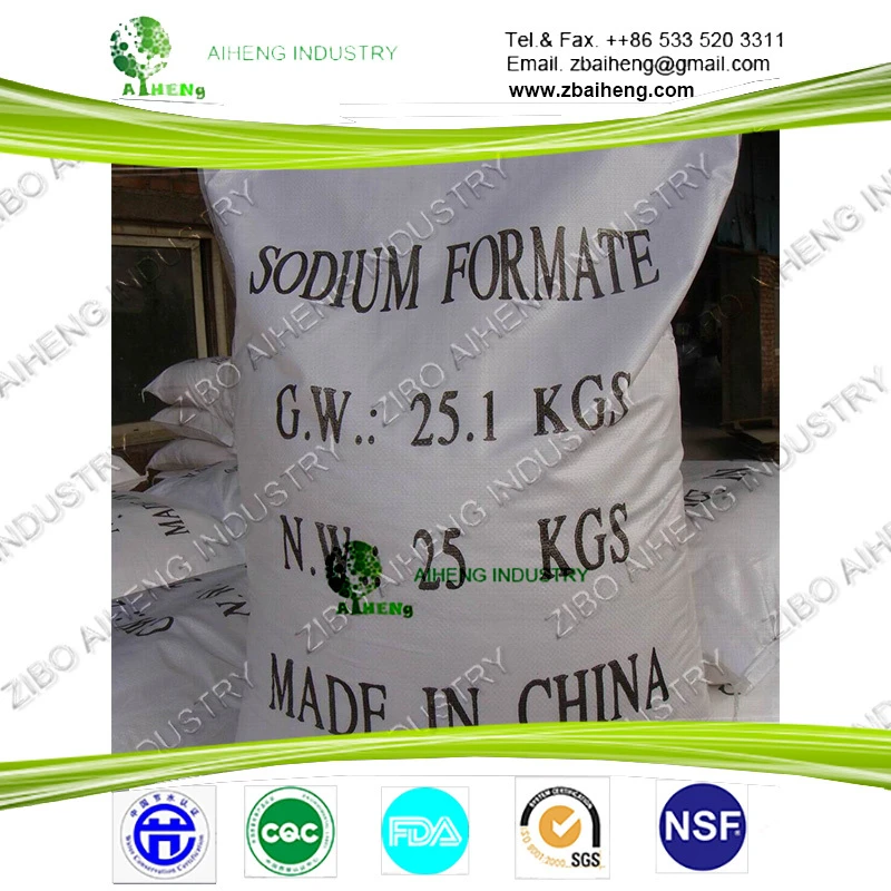 Industrial grade chemicals of best manufacturer in ZiBo China road salt Sodium Formate 92%
