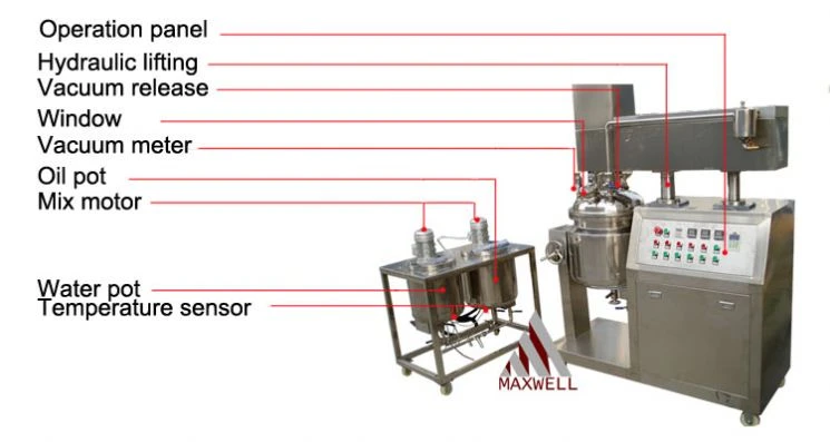 Industrial Mixing Machine Ultrasonic Gel Vacuum Mixer Factory Stirrer Chocolate Mixer Machine
