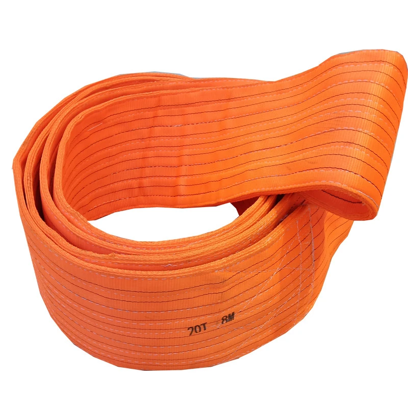 Industrial Webbing Sling Crane Sling Polyester Made Flat Webbing Sling Belt