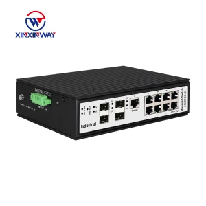 IP30 Grade BT 90W Power DIN Rail Managed L2 Network POE Switch