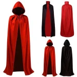 Jedi Costume Adult Black Jedi Robe Hoodie Cloak Men Halloween Cosplay  Costume
