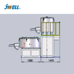 Jwell PVC board pipe profile sheet mixers