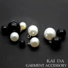 KAIDA factory supply half ball shape with metal shank imitate pearl button for garment accessories