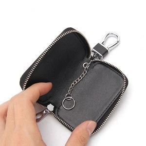 Key pouch leather key wallet