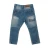 Import Kids clothing bulk hiphop jeans patched elastic waist denim boys jeans pants from China