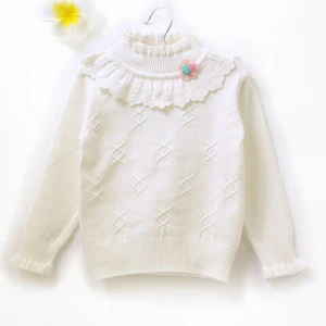Kids Clothing Embroidered Sweater Designs For Baby Girls