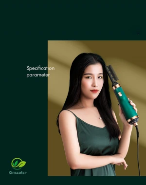 Kinscoter Volumizer Hot Hair Straightener Curler Comb 3-in-1 Straightening Brush Hair Dryer One Step