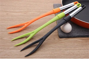 Kitchen gadgets utensils tools High Heat Resistant Nylon Bacon Fork