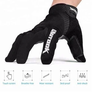 KUTOOK Outdoor Fitness Gloves Riding MTB motorcycle full finger Gloves