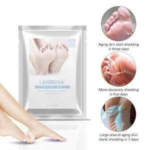 LANBENA callus removal foot mask foot spa socks exfoliating feet mask free shipping